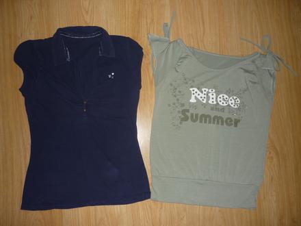 Dámské,dívčí trika vel.36/38 2 kusy, 36