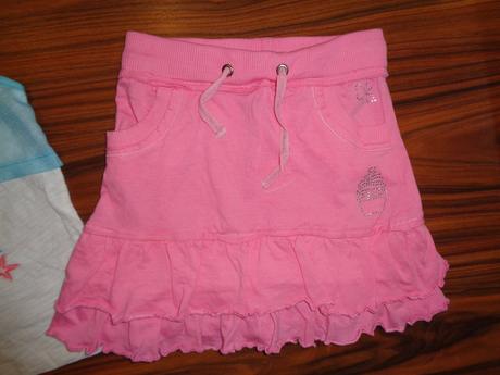 Komplet tílka s mořskou pannou a růžová sukýnka, 116