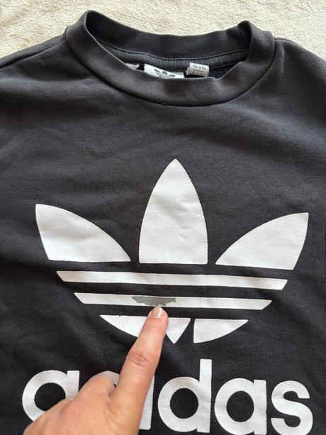 Mikina černá adidas - v.8/9 let, adidas,134