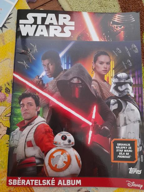 Star wars sešit na nálepky, časopis,