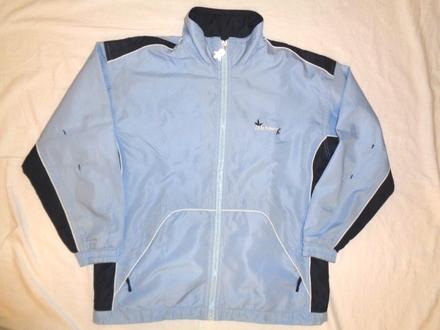 Super modrá šusťáková sportovní bunda, 152