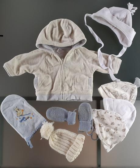 Kabátek + doplňky - vel. 50-56, 50