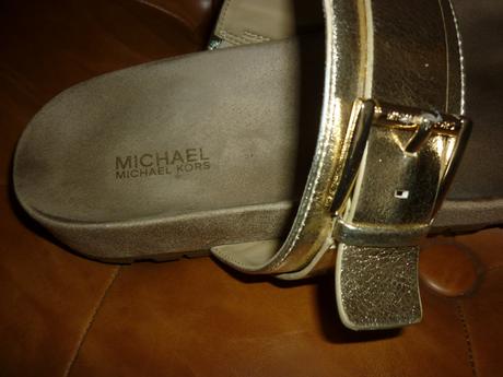 Zlaté dámské pantofle michael kors, michael kors,40