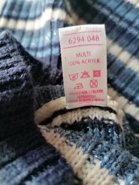 Pruhovaný rolák vel. 122-128, 128