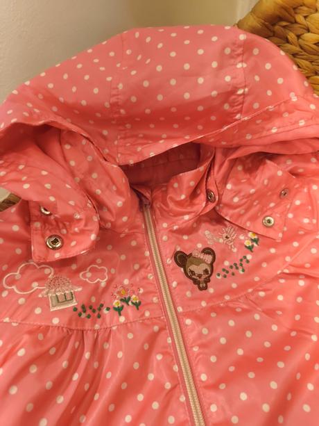 Puntíkatá jarní bunda h&m, h&m,128