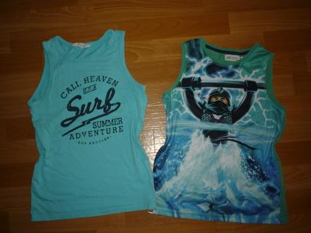 2x letní tílko zn. h&m, lego ninjago 134-140, h&m,134