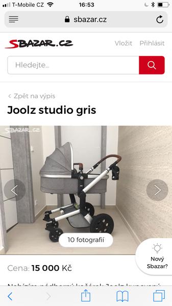 Který kočárek? Joolz Studio Gris x Blue
