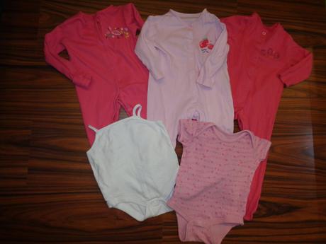 Overaly a body pro holčičku - 5 kusů, 68–80