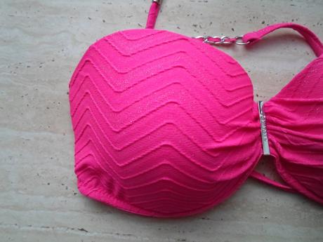 Růžové plavky plavková podprsenka 75c, new yorker,36 / 38 / m / s