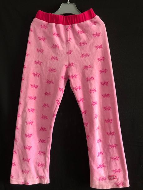 Sametové tepláky s mašlema, 116