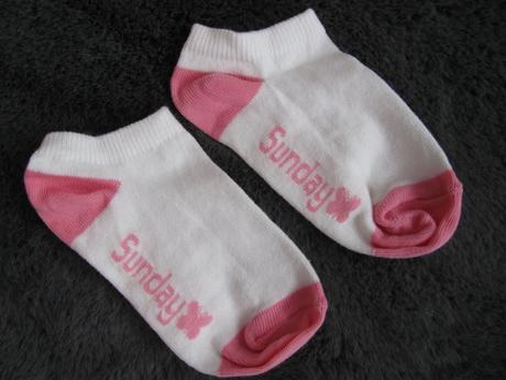 Bílo růžové bavlněné ponožky, 21