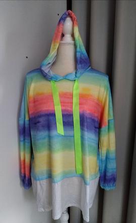 Mikina duhová vel.l-xl-max.xxl, xl