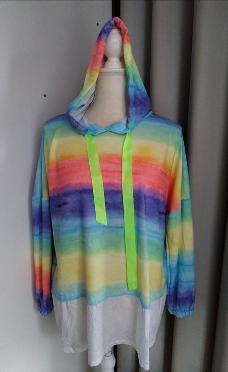 Mikina duhová vel.l-xl-max.xxl, xl