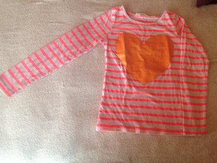 Dívčí halenka srdce, h&m,104