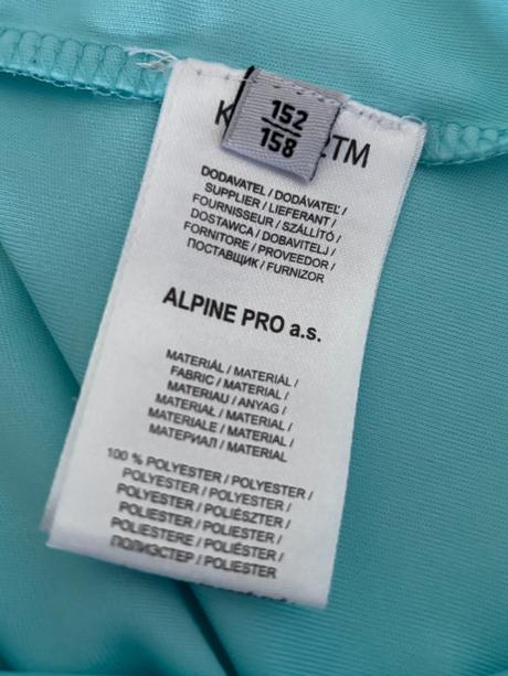 Sportovní tričko alpine pro (12 - 13 let), alpine pro,152