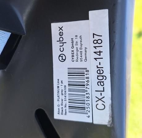 Cybex aton q platinum (black river) + isofix zákla, cybex