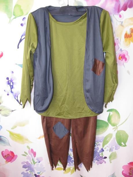 Karnevalový kostým -2 dílný robin hood, zbojník,