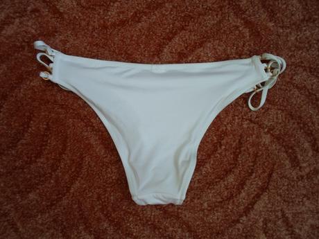 Bílé plavkové kalhotky bikiny, new yorker,s
