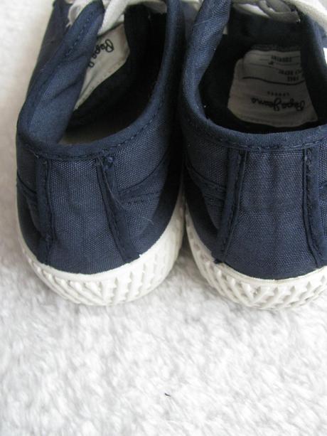 Plátěné modré kotníkové tenisky pepe jeans, pepe jeans,38