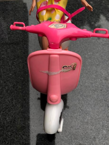 Motorka barbie s panenkou, 