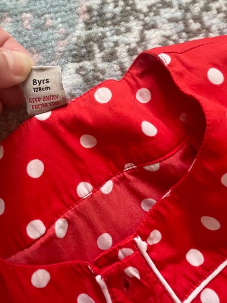 Puntikovy overal vel.128, tu,128