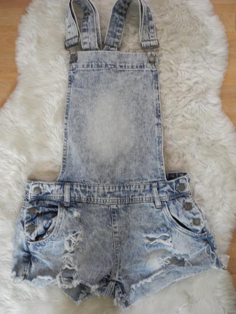 Kraťasy riflové s laclem, denim,34