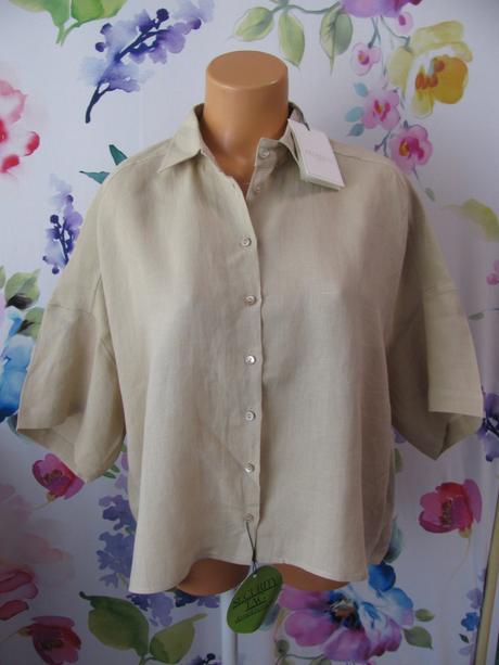 Lněná dámská košile , oversize antonelli, 44