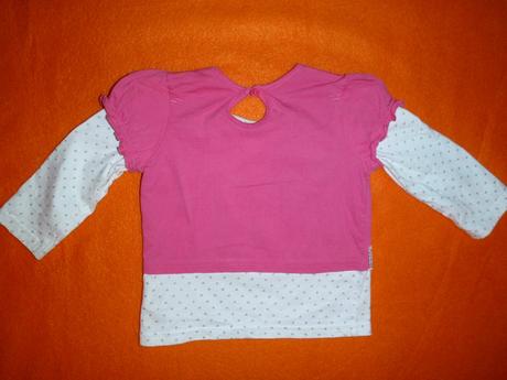 Přepychové tričko s motýlkama a flitrama, girl2girl,74