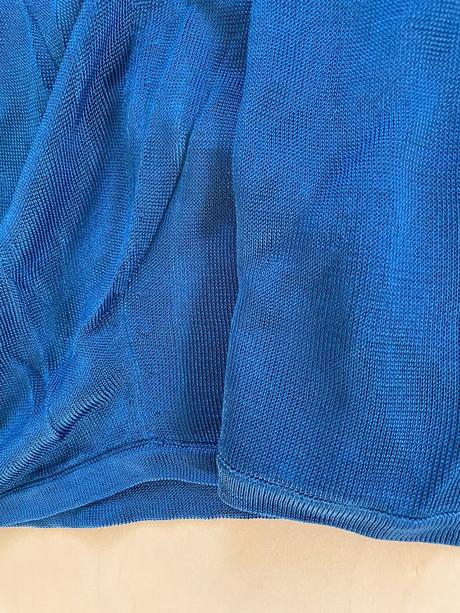 Modrý top do uzlu mezi košíčky, vel m, next, next,m