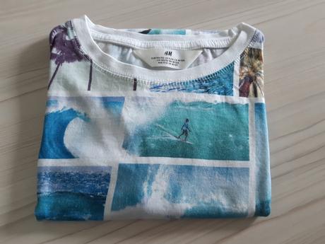 Letní tričko pláž, surf vel. 146/152, h&m,146