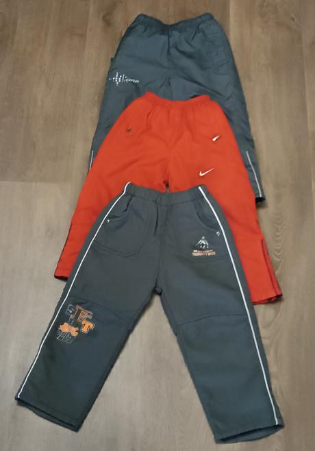 3x oteplováky/zateplené kalhoty, vel. 104, loap,104