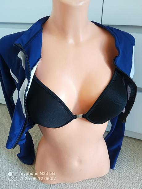Crop top mikina s push up podprsenkou zn."aiosnuo", l