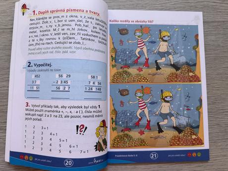 Vyplňovací sešity - 5. třída, matematika, čj, 4 ks,