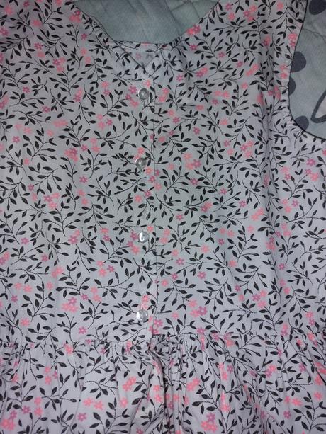 Šaty neon květy, h&m,140