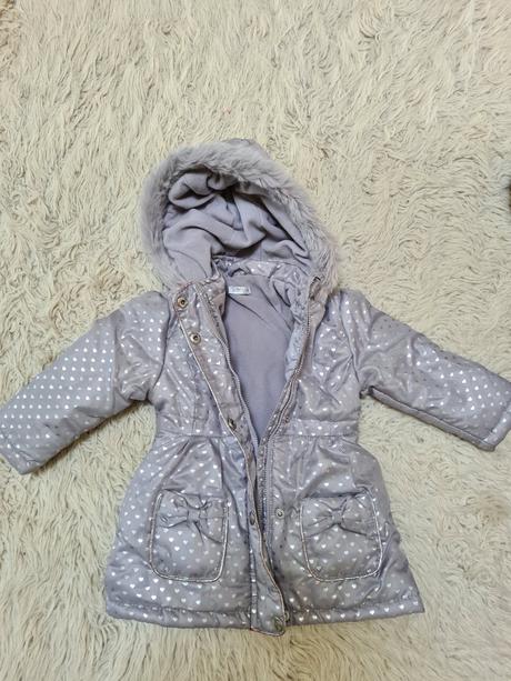 Bunda zimni se sedostribrnymi srdicky vel.86 pepco, pepco,86