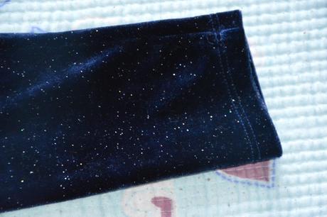 Sametové legíny legínky s třpytkami, reserved,122