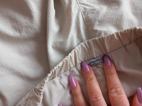 Světle béžové šusťáky vel. 164 - 170, 164