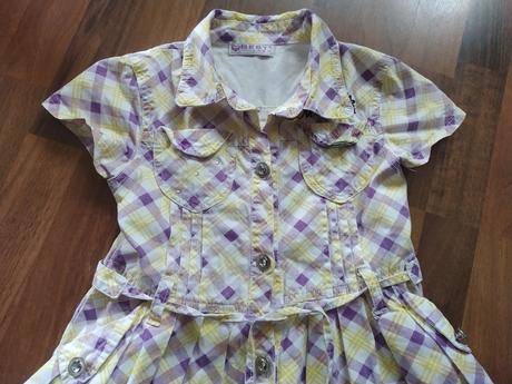 Košilové šaty s bohatou sukýnkou, 128