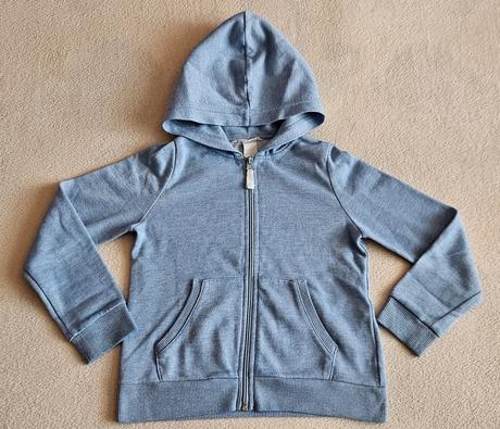 Dívčí mikina, mikinka na zip, vel.122/128, zn.h&m, h&m,122