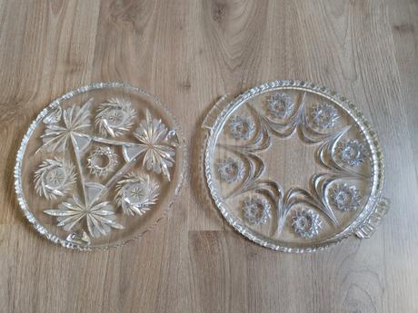 Skleněné originální tácy, 
