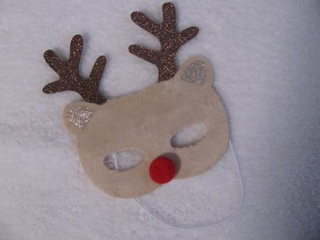 Vánoční třpytivá škraboška- malý sob, 98