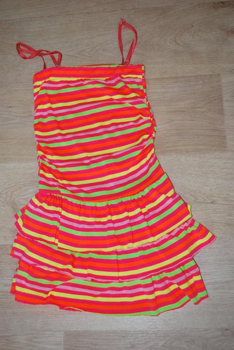 Neonové šaty šatičky, 128