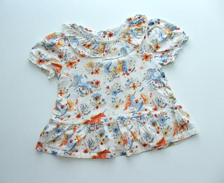 J852 halenka / tričko s jednorožci vel. 98, next,98