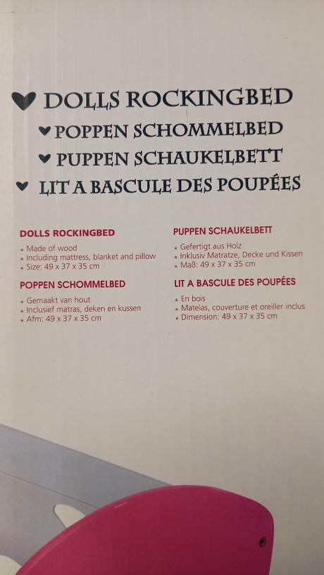 Dřevěná kolébka pro panenky my beautiful dollsroom,
