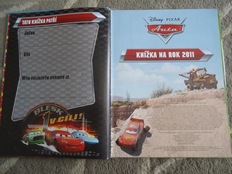3 knížky cars,