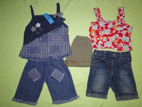 5ks v.92 nový komplet s cedulkou, tílko + kraťásky, 92