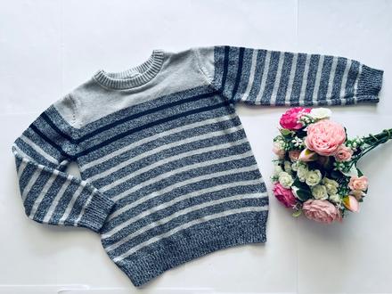 Svetr s pruhy - v.5/6 let, f&f,116