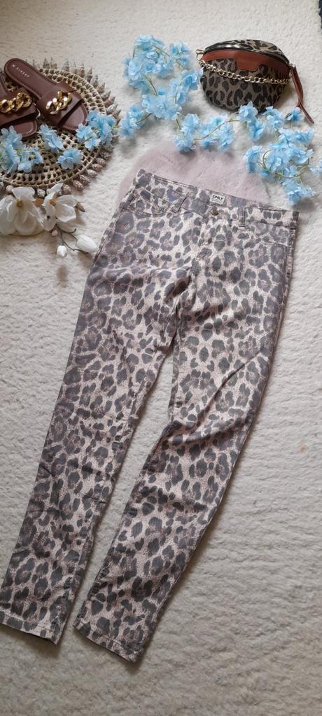 Only elegantní kalhoty s leopardím vzorem, only,m