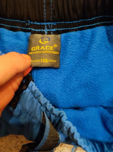 Zimní šusťákové kalhoty 146, grace,146
