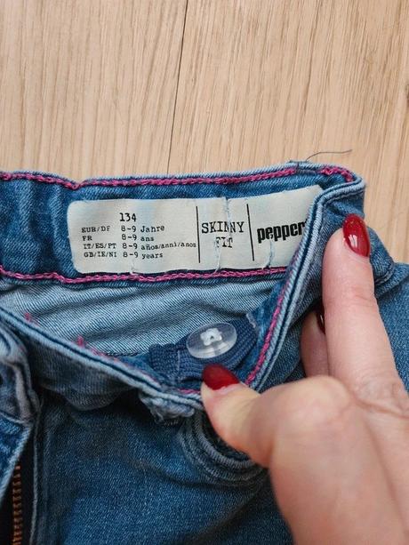 Džíny, vel. 134, pepperts,134